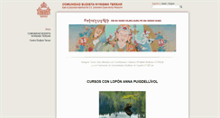 Desktop Screenshot of nyingmatersar.es
